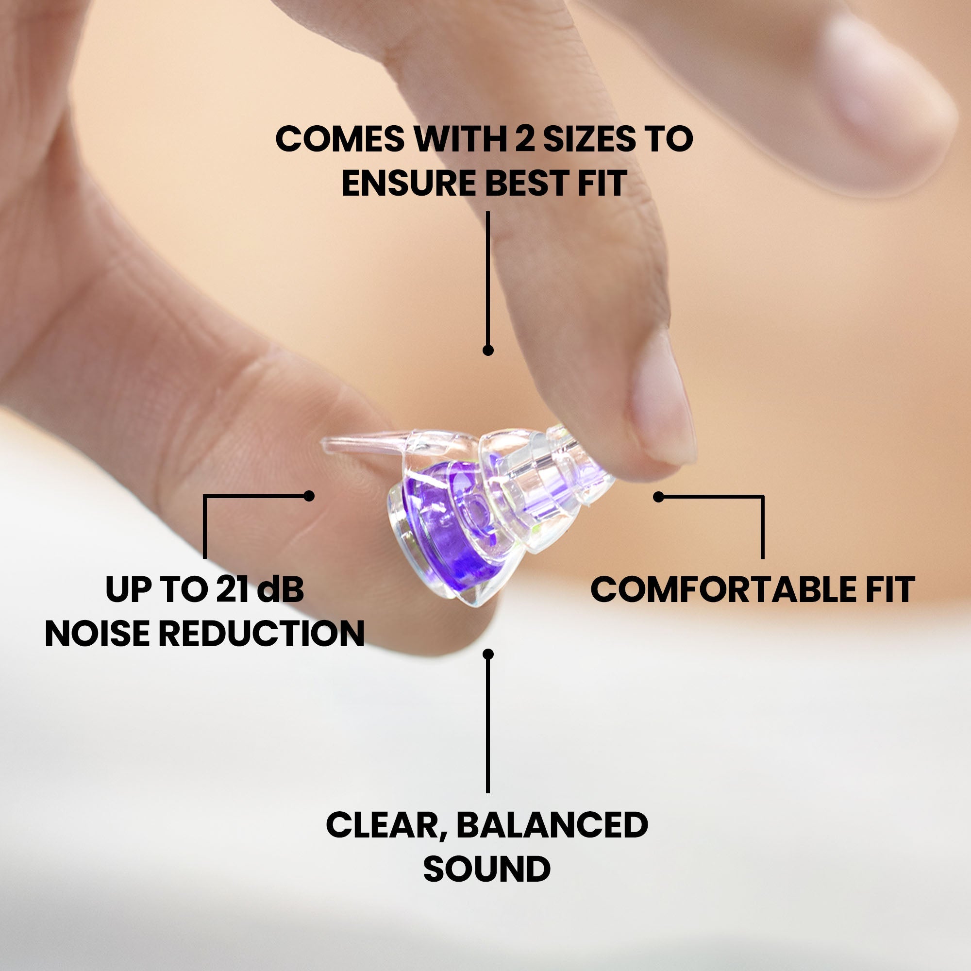 High Fidelity Earplugs: Hyperviolet