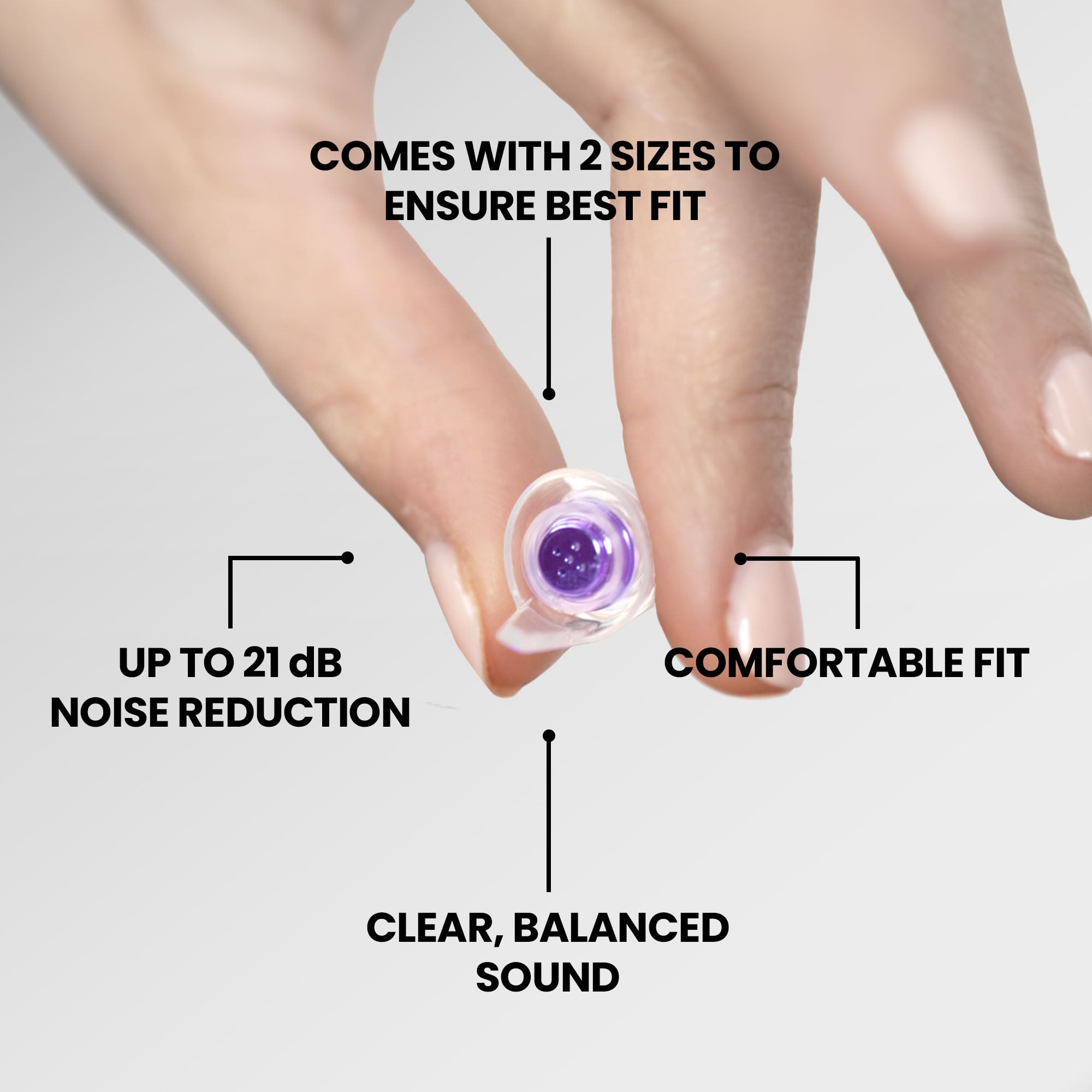 Smaller Ears Earplugs: Hyperviolet